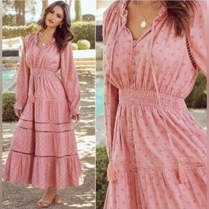 Vici Pink Long Sleeve Dress
